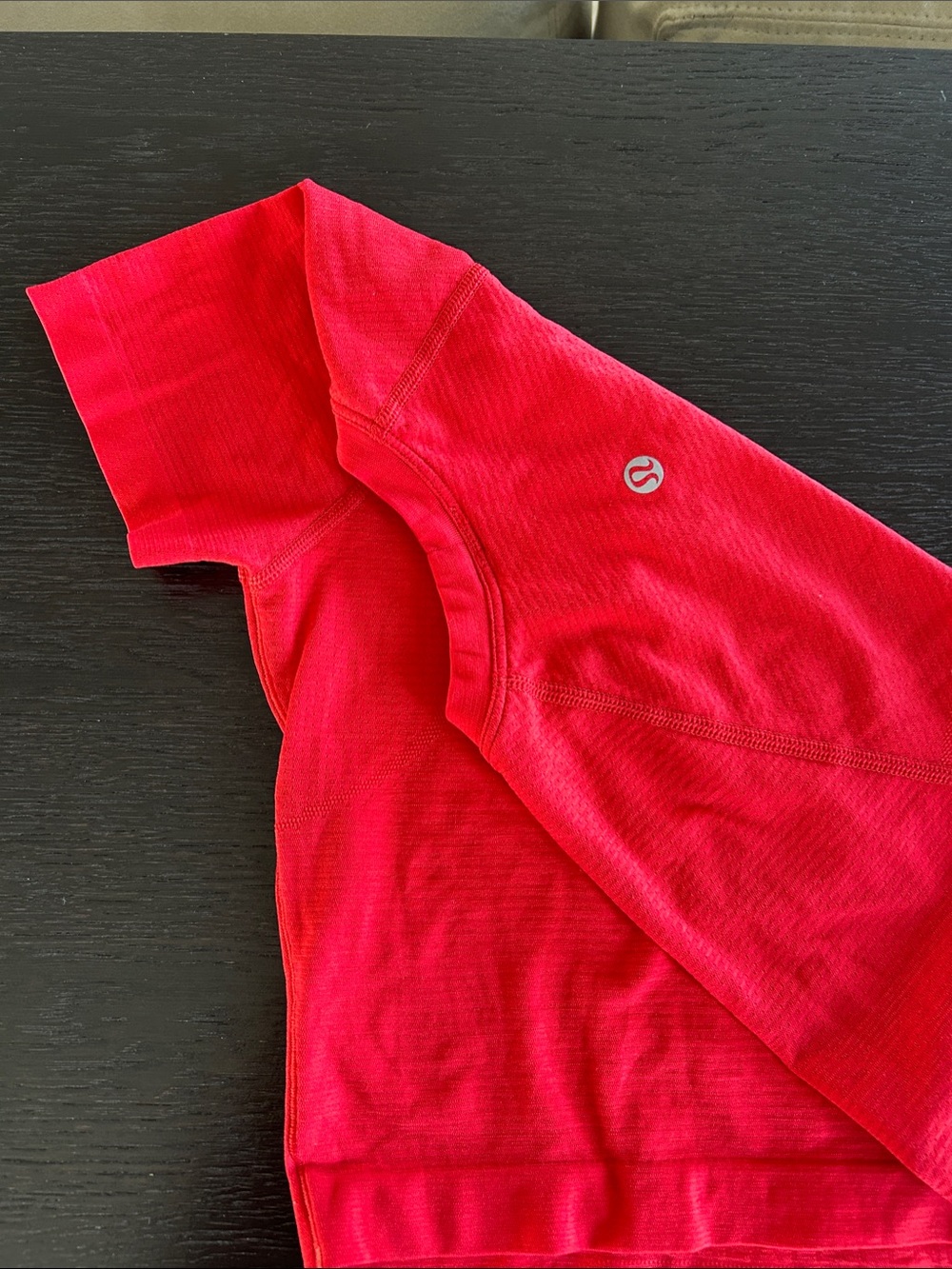 lululemon Bright Red Swifty Tech Cropped Short Sleeve Tee 2.0